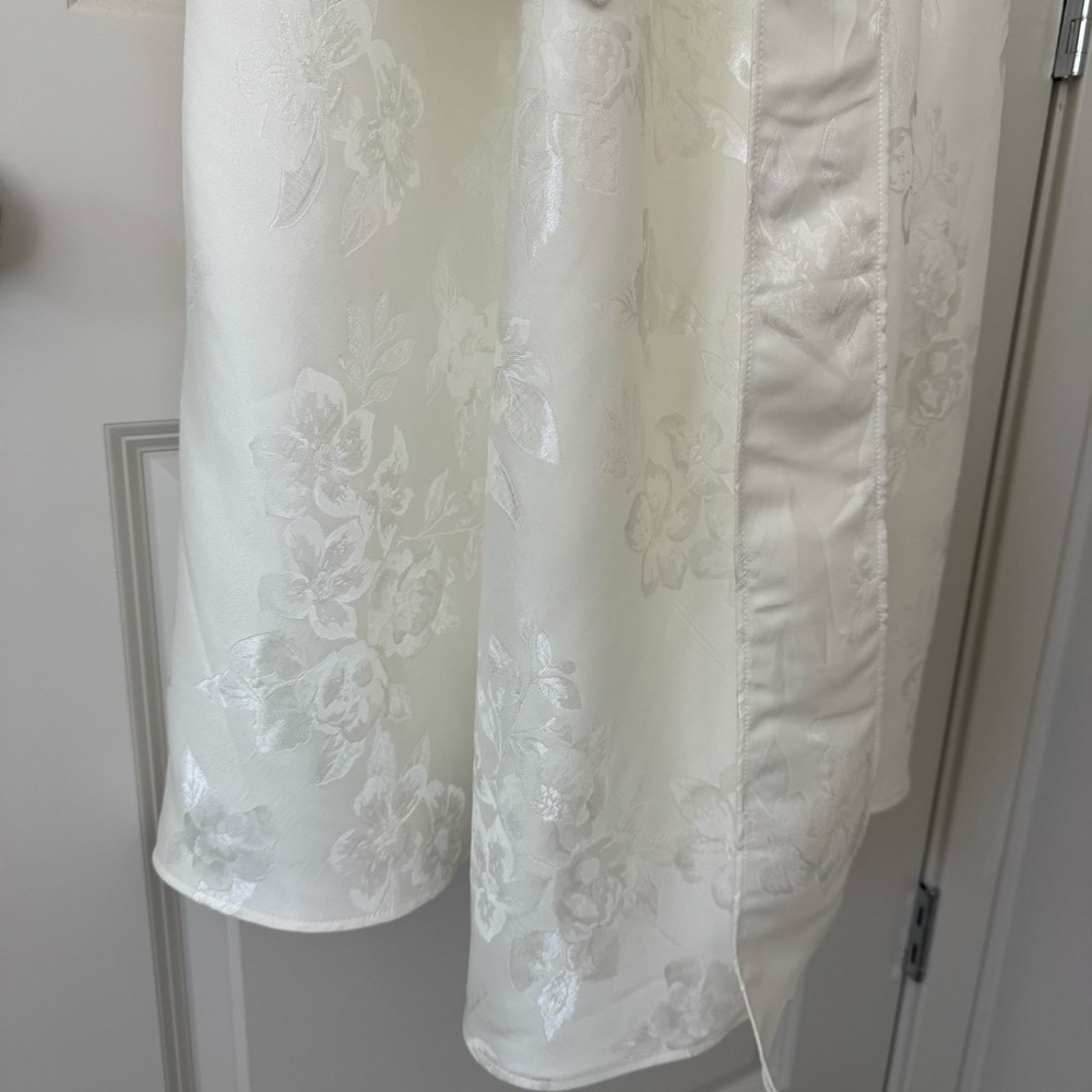 V. Chapman Vera Bustier Midi Dress in White Baroque Floral - Picture 9 of 12